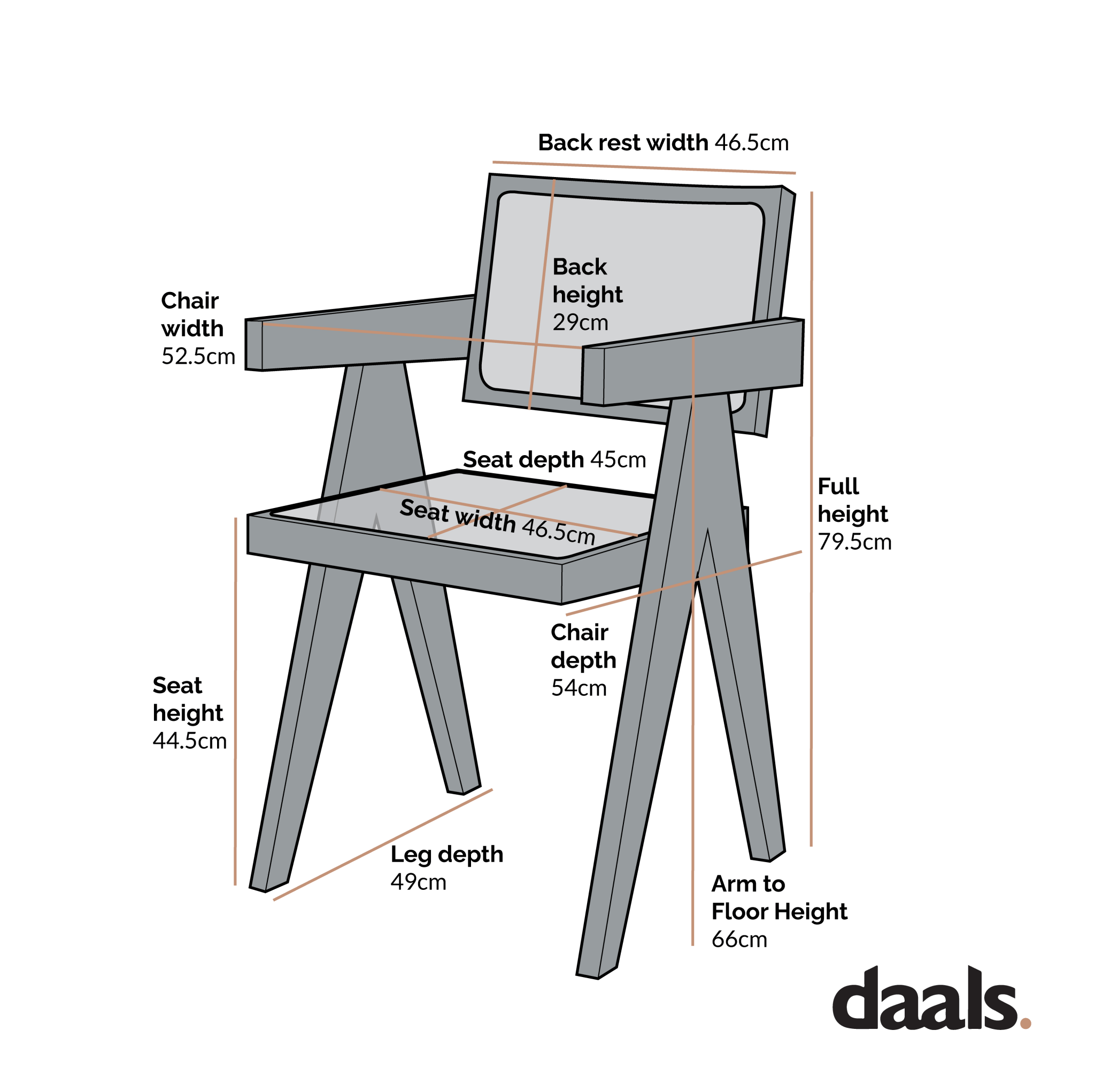 Jeanne Black Colour Cane Rattan Solid Beech Wood Dining Chair