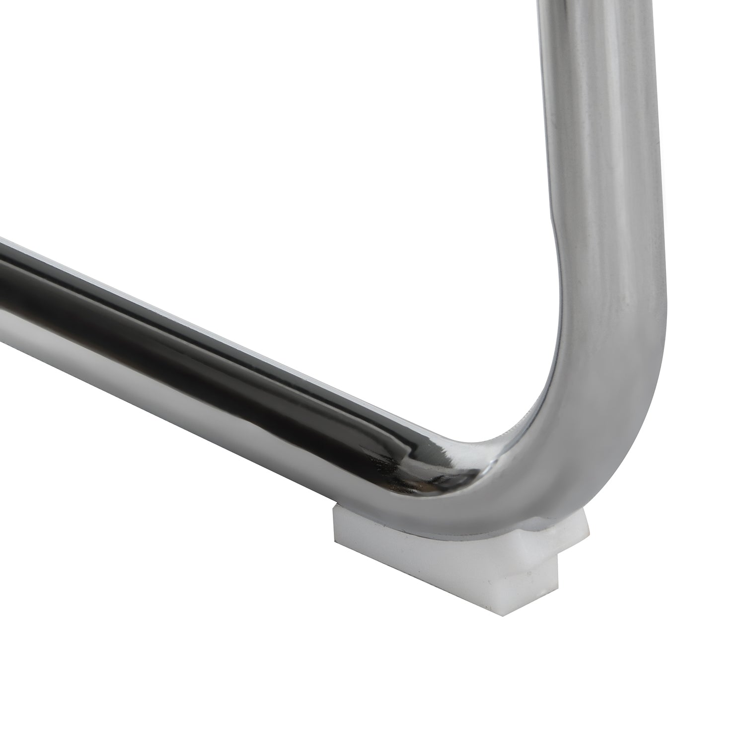 Rayna Pair of 2 Solid Beech Dining Chairs with Armrests, Natural Cane & Chrome (Black)