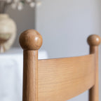 Tama Dining Chair, Light Taupe Boucle | Natural Oak Frame