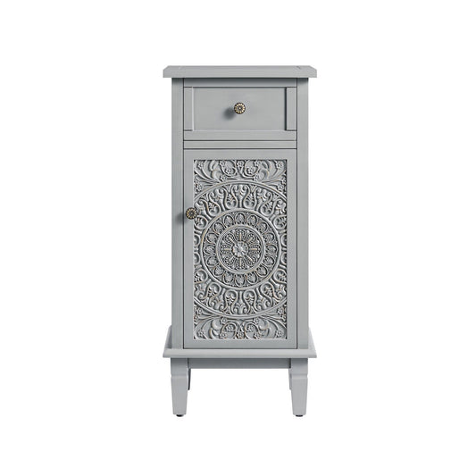 Chantilly Mid Grey Carved Bathroom Cupboard
