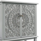 Chantilly Mid Grey Carved Small Sideboard