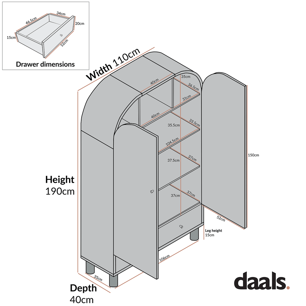 Maude Large Storage Cabinet, Natural Ash