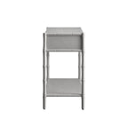 Elstowe Faux Bamboo 2-Drawer Console Table, Warm Grey