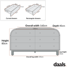 Maude Chest of 6 Drawers, Natural Ash with Raffia