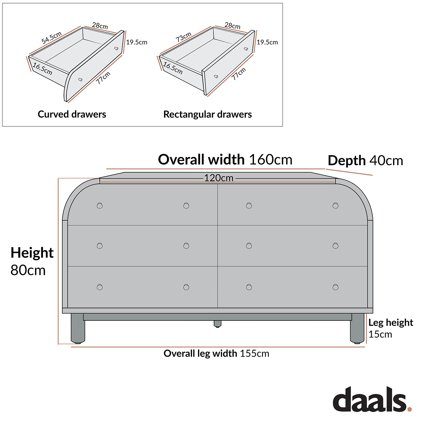Maude Chest of 6 Drawers, Natural Ash with Raffia
