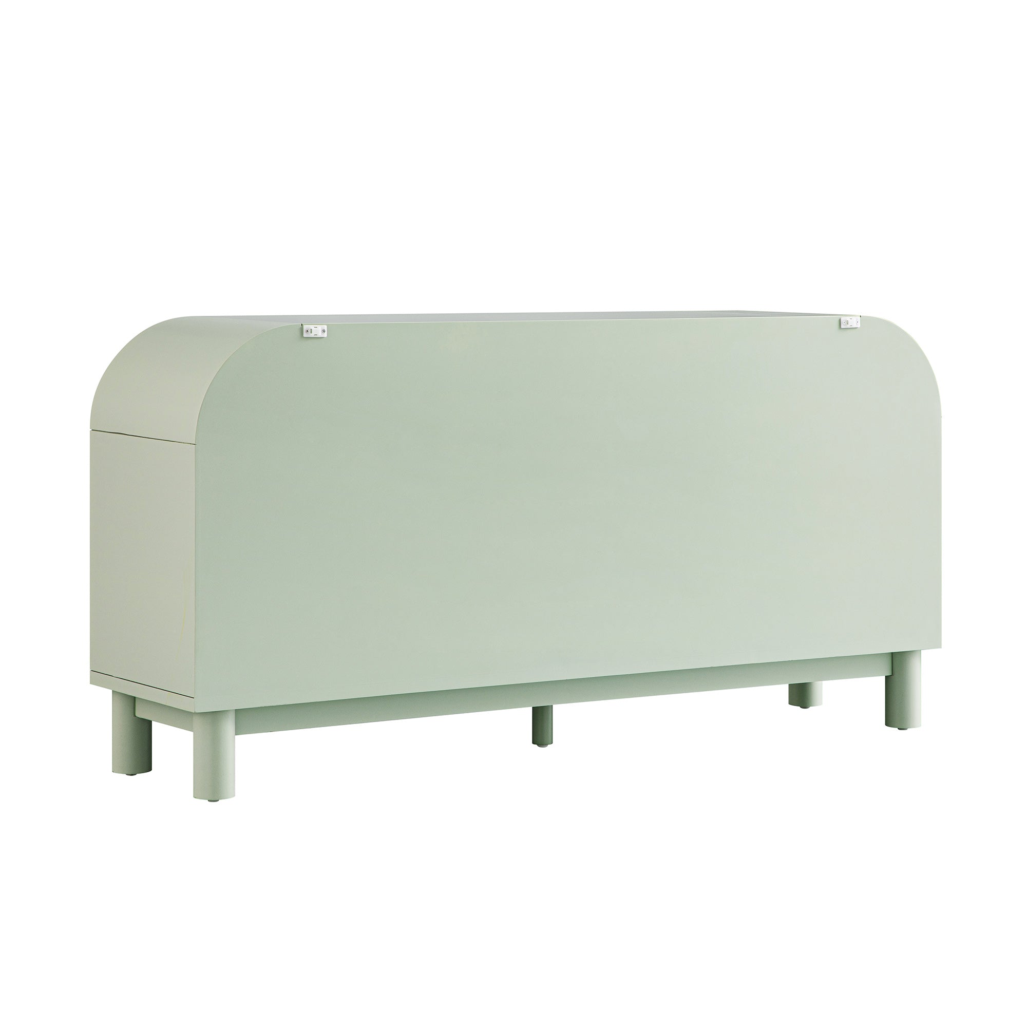 Maude Chest of 6 Drawers, Muted Pistachio Ash with Raffia