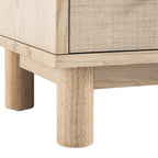 Maude Chest of 6 Drawers, Natural Ash with Raffia
