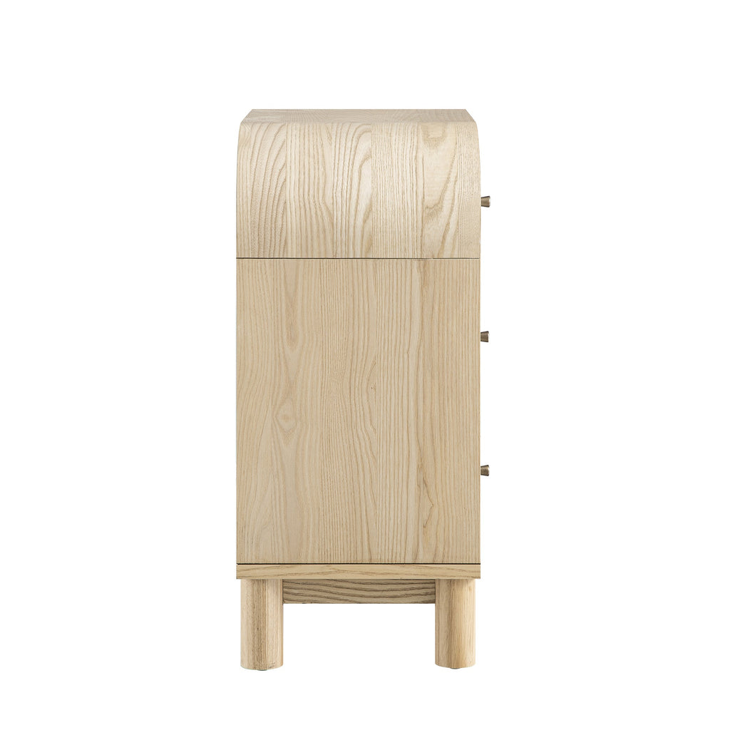 Maude Chest of 3 Drawers, Natural Ash