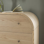Maude Chest of 3 Drawers, Natural Ash