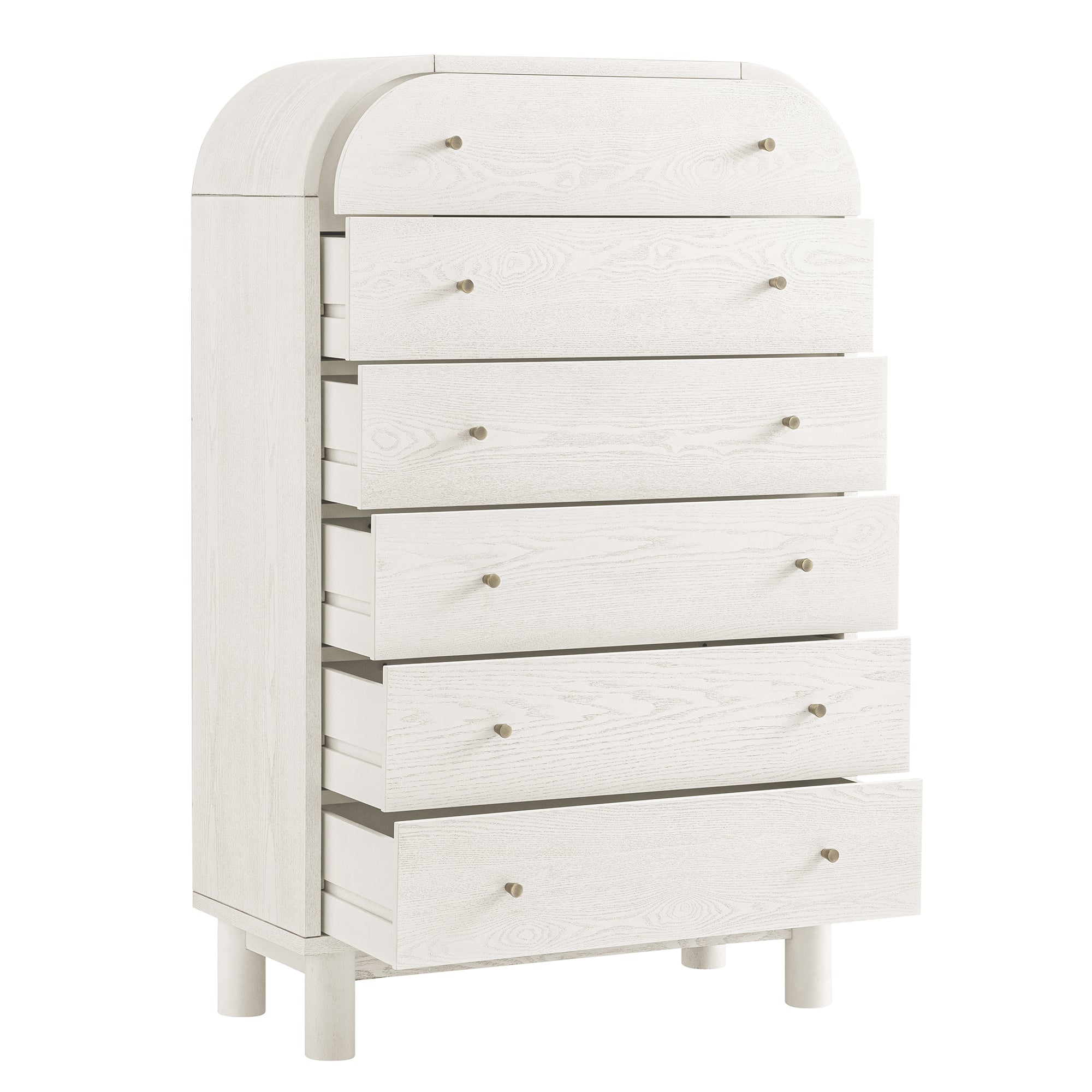 Maude Tall Chest, Washed White Ash