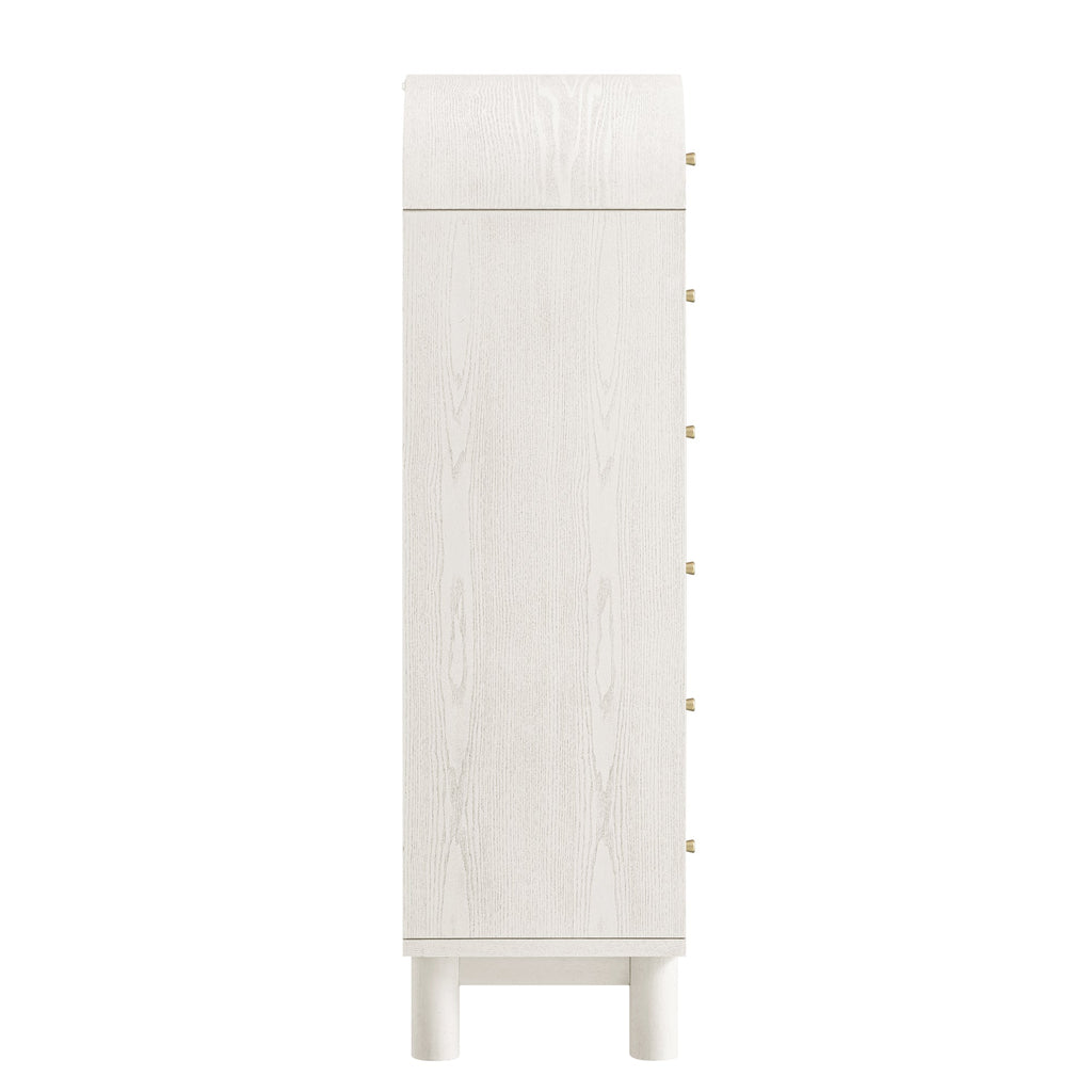 Maude Tall Chest, Washed White Ash