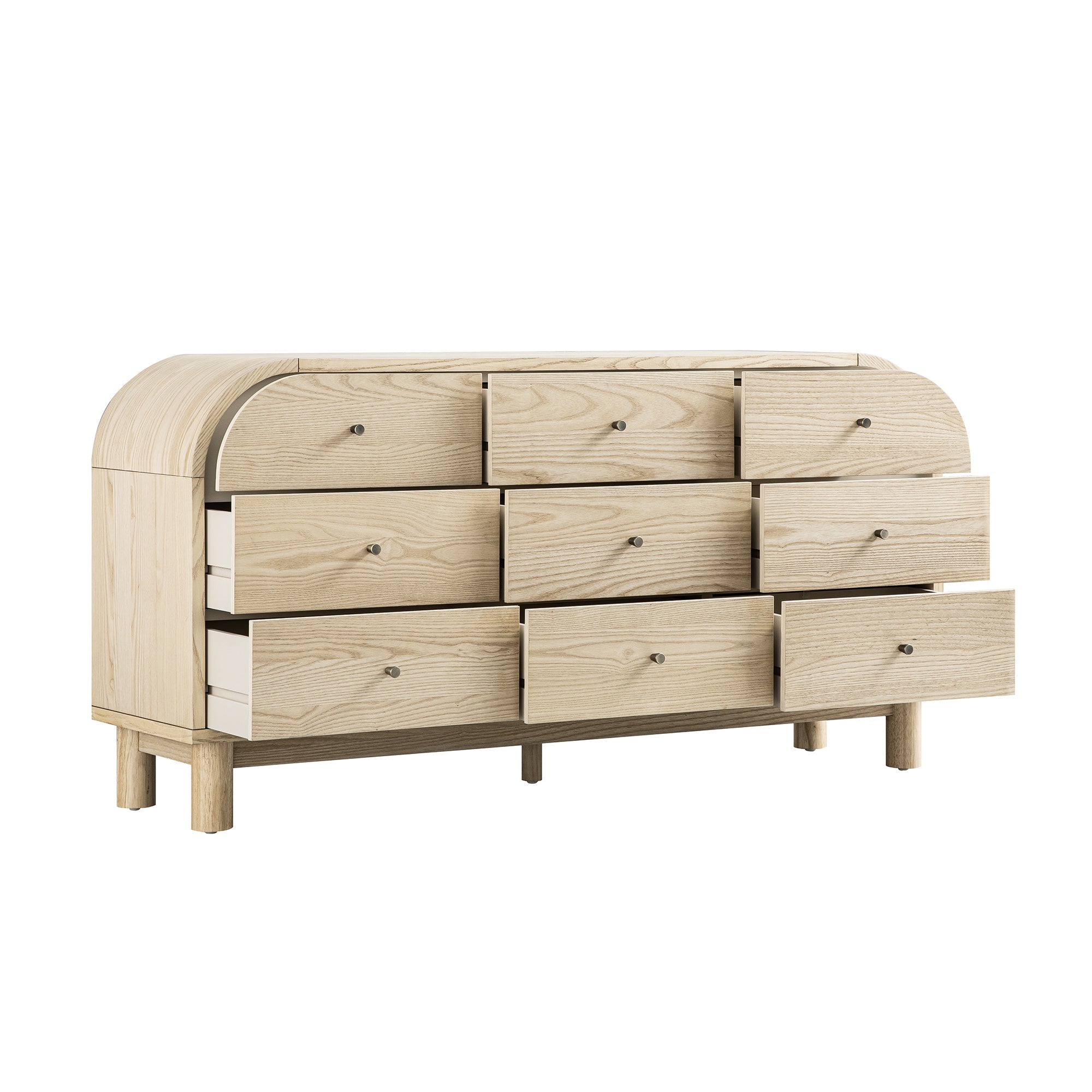Maude 9 Drawer Chest, Natural Ash
