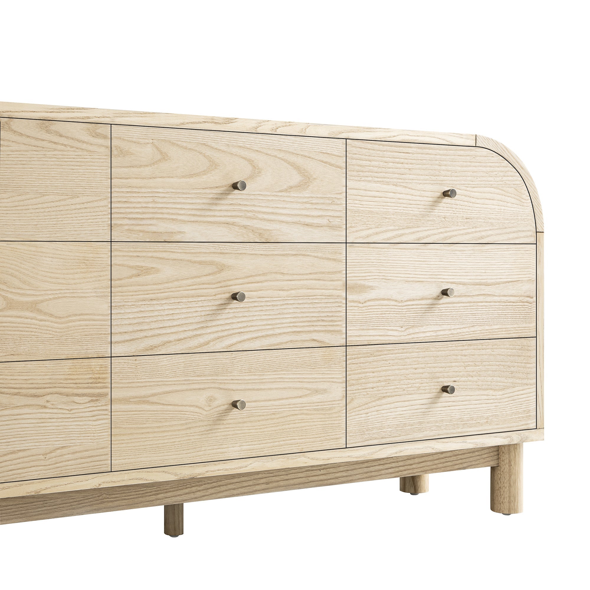 Maude 9 Drawer Chest, Natural Ash