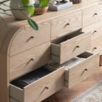 Maude 9 Drawer Chest, Natural Ash