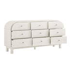 Maude 9 Drawer Chest, Washed White Ash