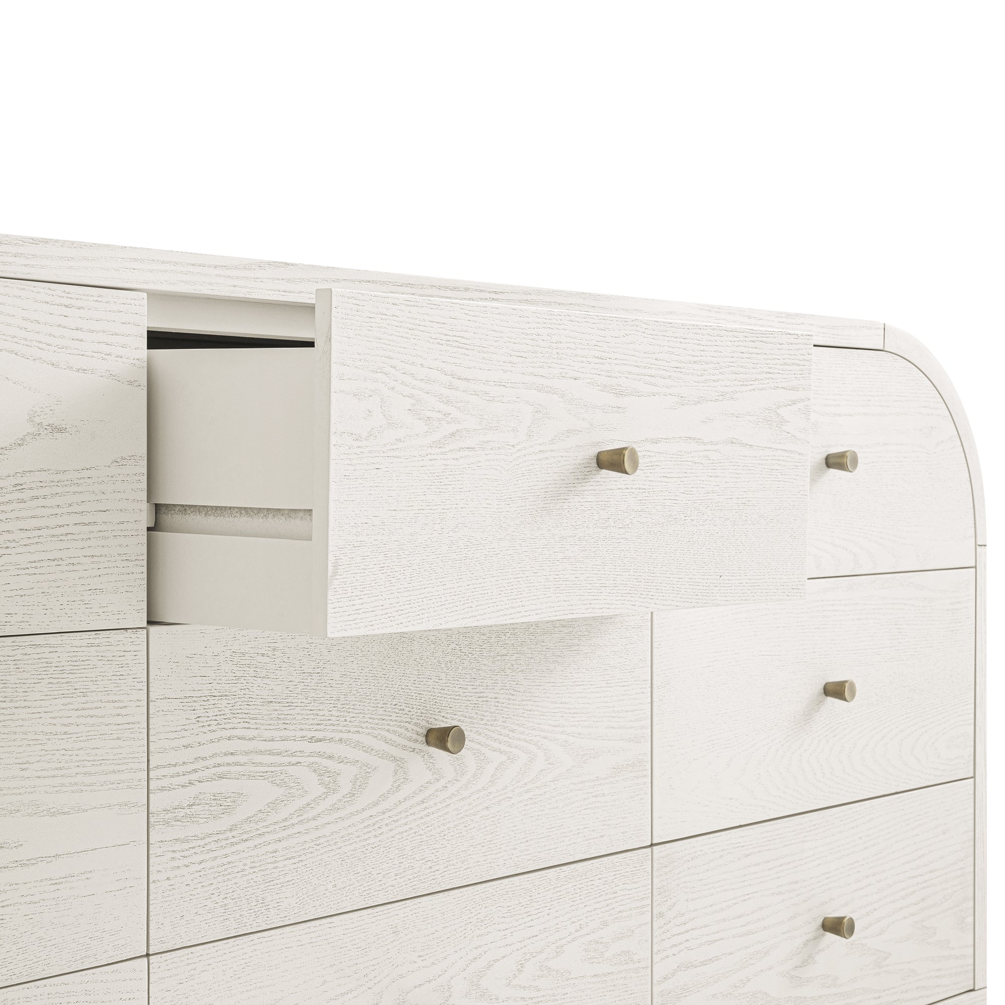 Maude 9 Drawer Chest, Washed White Ash