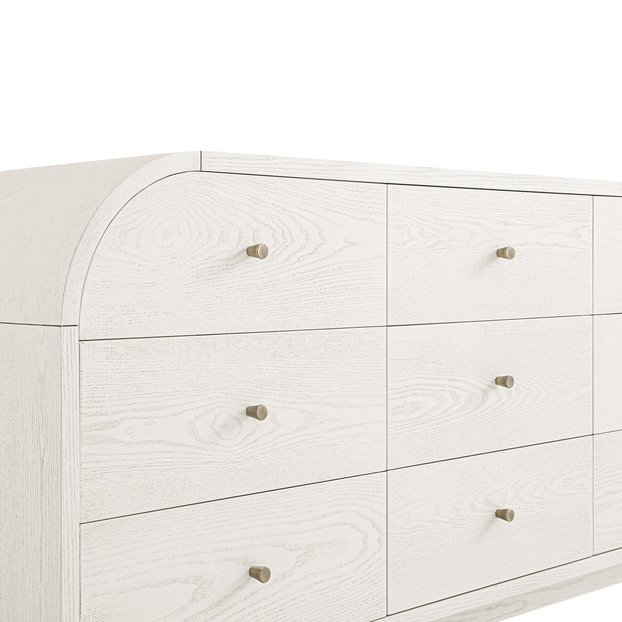 Maude 9 Drawer Chest, Washed White Ash