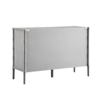 Elstowe Faux Bamboo 6-Drawer Chest, Warm Grey