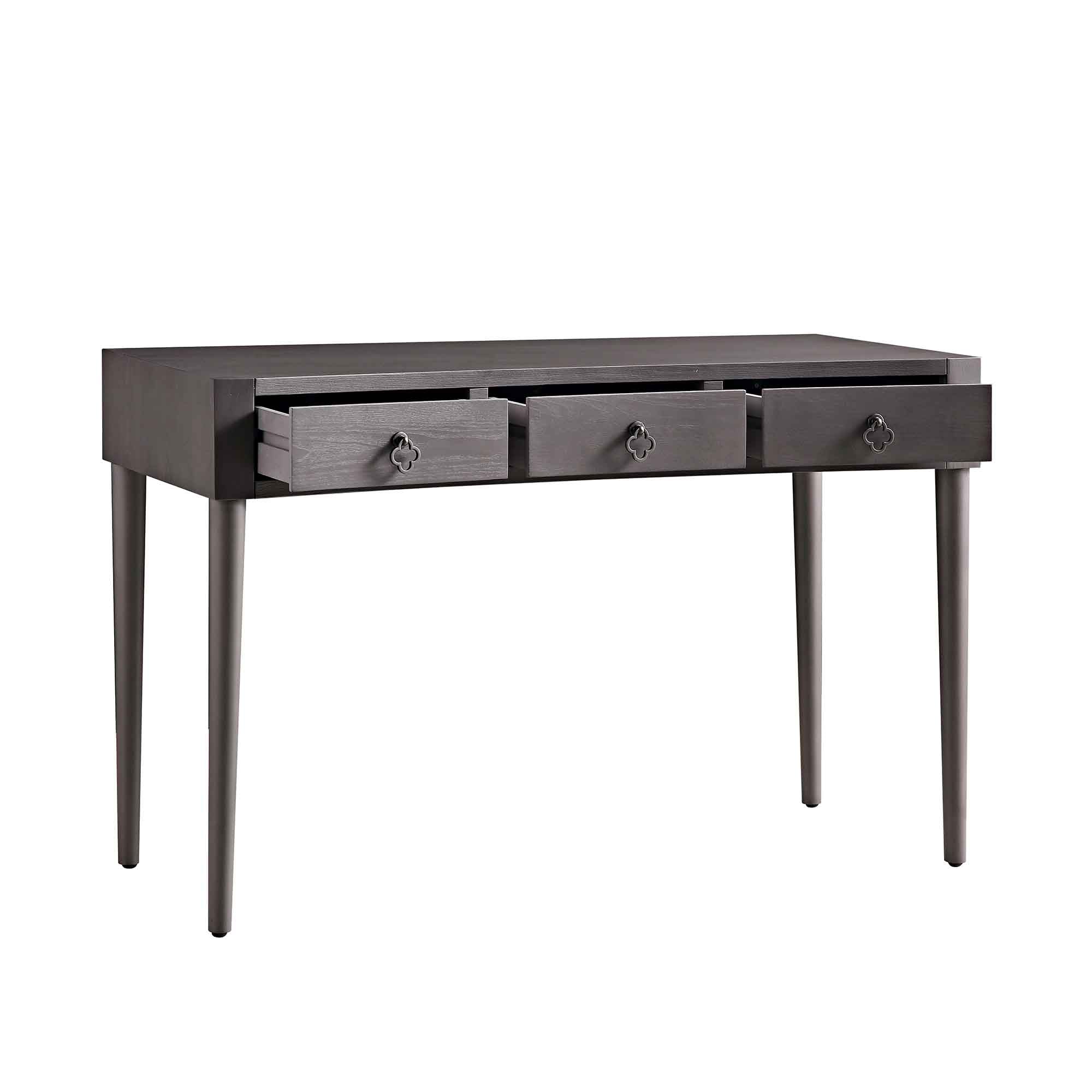 Thalia Concave Dressing Table, Silver Oak
