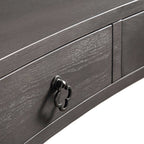 Thalia Concave Dressing Table, Silver Oak