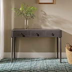 Thalia Concave Dressing Table, Silver Oak