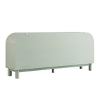Maude Wide 3-Drawer Sideboard, Muted Pistachio Ash with Raffia