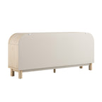 Maude Wide 3-Drawer Sideboard, Natural Ash with Raffia