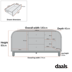 Maude Wide 3-Drawer Sideboard, Natural Ash
