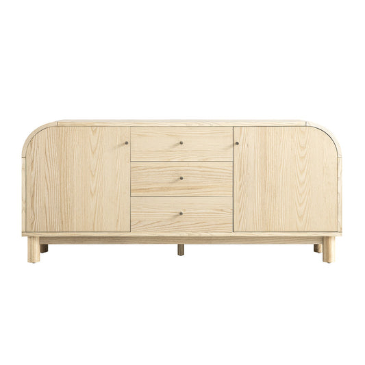 Maude Wide 3-Drawer Sideboard, Natural Ash