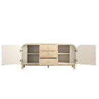Maude Wide 3-Drawer Sideboard, Natural Ash