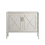 Elstowe Faux Bamboo Small Sideboard, Shaded White