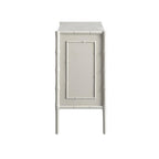 Elstowe Faux Bamboo Small Sideboard, Shaded White