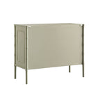 Elstowe Faux Bamboo Small Sideboard, Sage Green