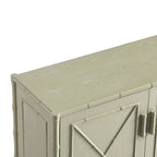 Elstowe Faux Bamboo Small Sideboard, Sage Green