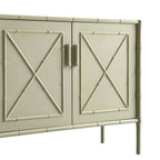 Elstowe Faux Bamboo Small Sideboard, Sage Green