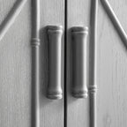 Elstowe Faux Bamboo Small Sideboard, Warm Grey