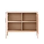 Elstowe Faux Bamboo Small Sideboard, Nude Pink