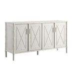 Elstowe Faux Bamboo Large Sideboard, Shaded White