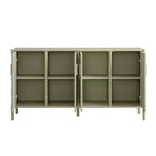 Elstowe Faux Bamboo Large Sideboard, Sage Green