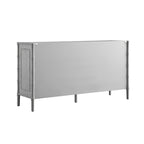 Elstowe Faux Bamboo Large Sideboard, Warm Grey