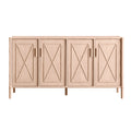 Elstowe Faux Bamboo Large Sideboard, Nude Pink