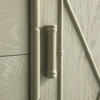 Elstowe Faux Bamboo 1-Door 3-Drawer Sideboard, Sage Green