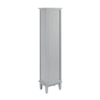 Chantilly Mid Grey Carved Bathroom Tallboy Cabinet