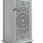Chantilly Mid Grey Carved Bathroom Tallboy Cabinet
