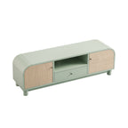 Maude TV Unit, Muted Pistachio Ash with Raffia
