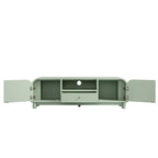 Maude TV Unit, Muted Pistachio Ash with Raffia