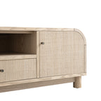 Maude TV Unit, Natural Ash with Raffia