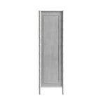 Elstowe Faux Bamboo Double Wardrobe, Warm Grey