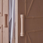 Elstowe Faux Bamboo Double Wardrobe, Nude Pink