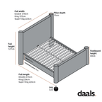 Galerie Misty Blue Velvet Pillar Upholstered Bed